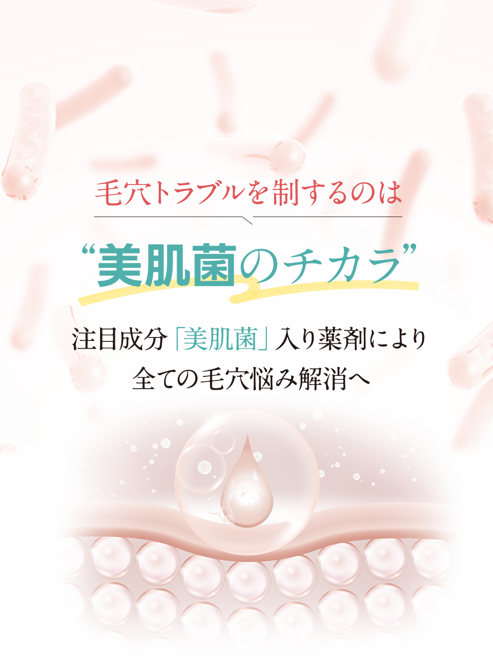 毛穴トラブルを制するのは”美肌菌のチカラ”